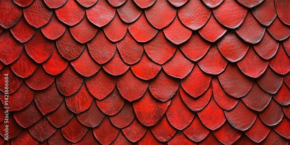 Red dragon scale leather texture background, seamless pattern. Background for product presentation with copy space. Red dragon scale leather texture background, seamless pattern. Background for product presentation with copy space.