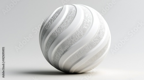 3d sphere on white background