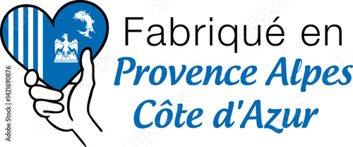 Logo fabriqué en Provence Alpes Côte d'Azur, produits de nos régions