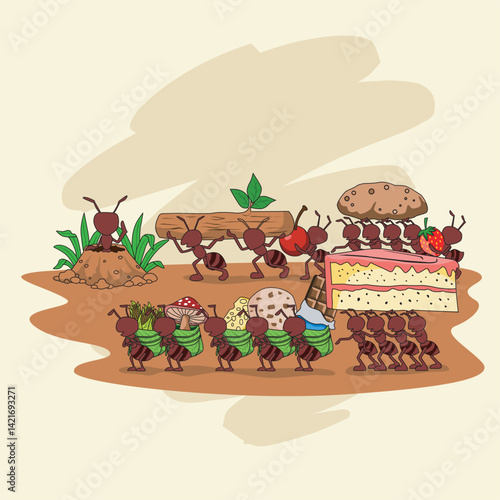 Bedtime story of ant fable for children