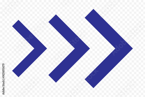 Free Download Dynamic Moving Arrow Icon. Arrow icons group. Set of colorful arrows symbols with blend effect. Chevron symbols. Vector isolated on white background. Eps 10 - GFXLoad