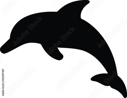 Eommon dolphin line art 