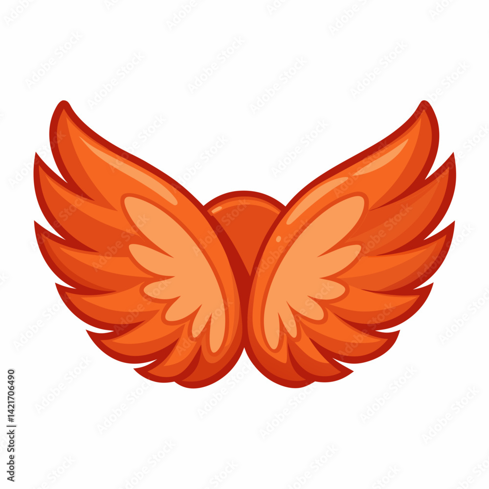 Obraz premium wings on white background