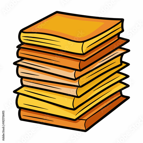 stack of books old isolated
