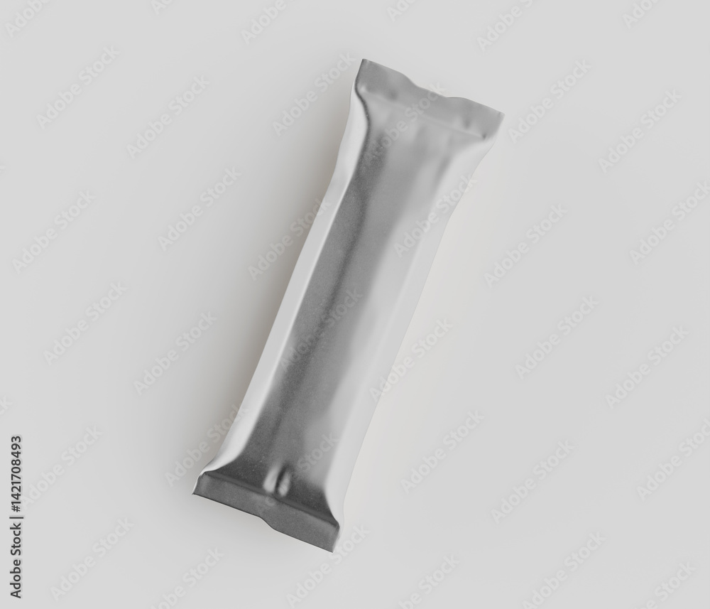 Stick packaging for sugar or salt 3D render illustration Stick packaging for sugar or salt 3D render illustration