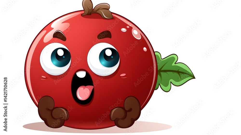 Obraz premium Cartoon Christmas Pudding with Speech Bubble: Festive Holiday Concept Illustration