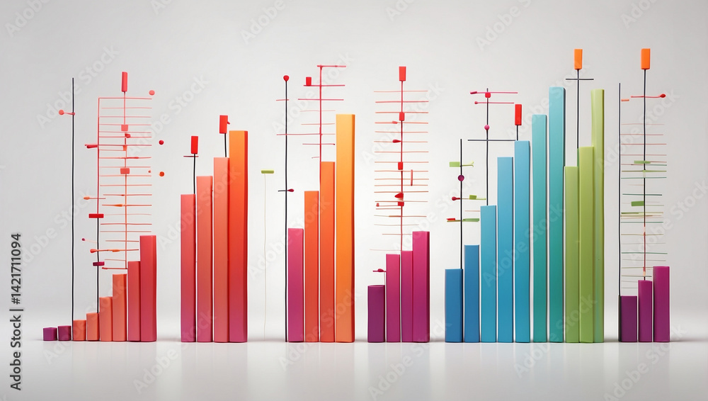 Informative Bar Charts with Upward Arrows for Data Visualization Informative Bar Charts with Upward Arrows for Data Visualization