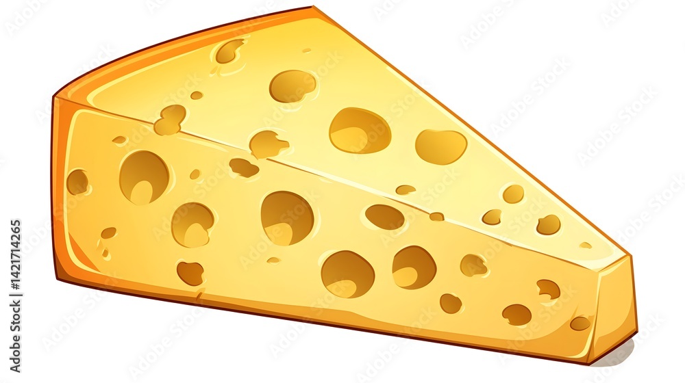 Professional freehand drawn black and white cartoon cheese illustration for creative projects