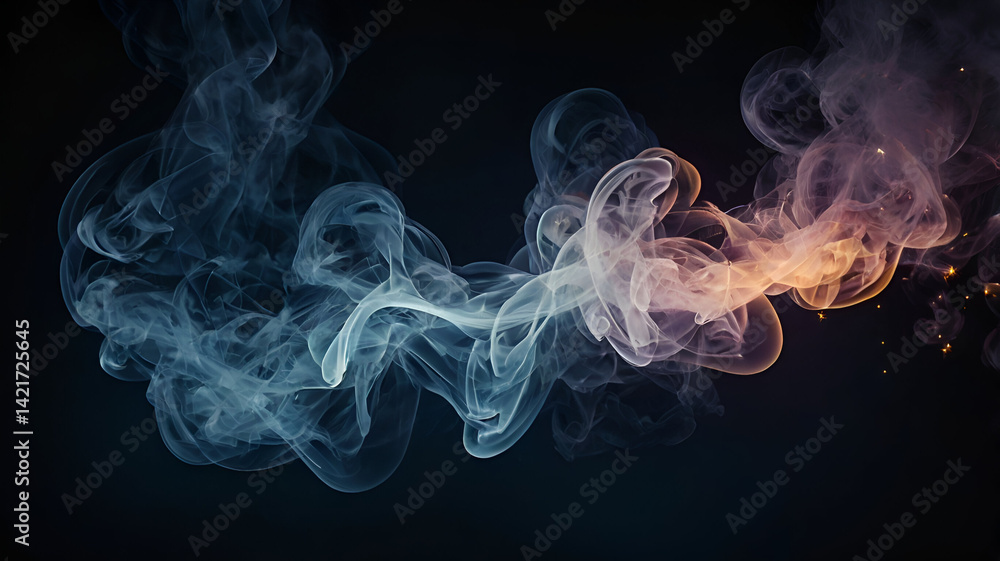 Obraz premium smoke on black background