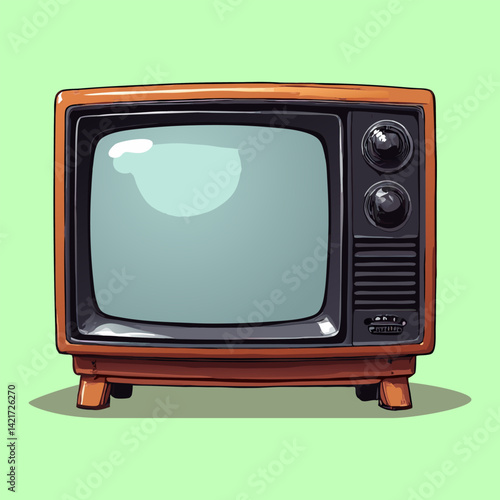 a Television in the 70s