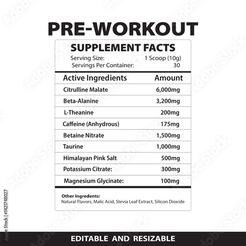 Supplement Facts, Nutrition Facts, Nutrition Facts Label, Supplement Facts Label