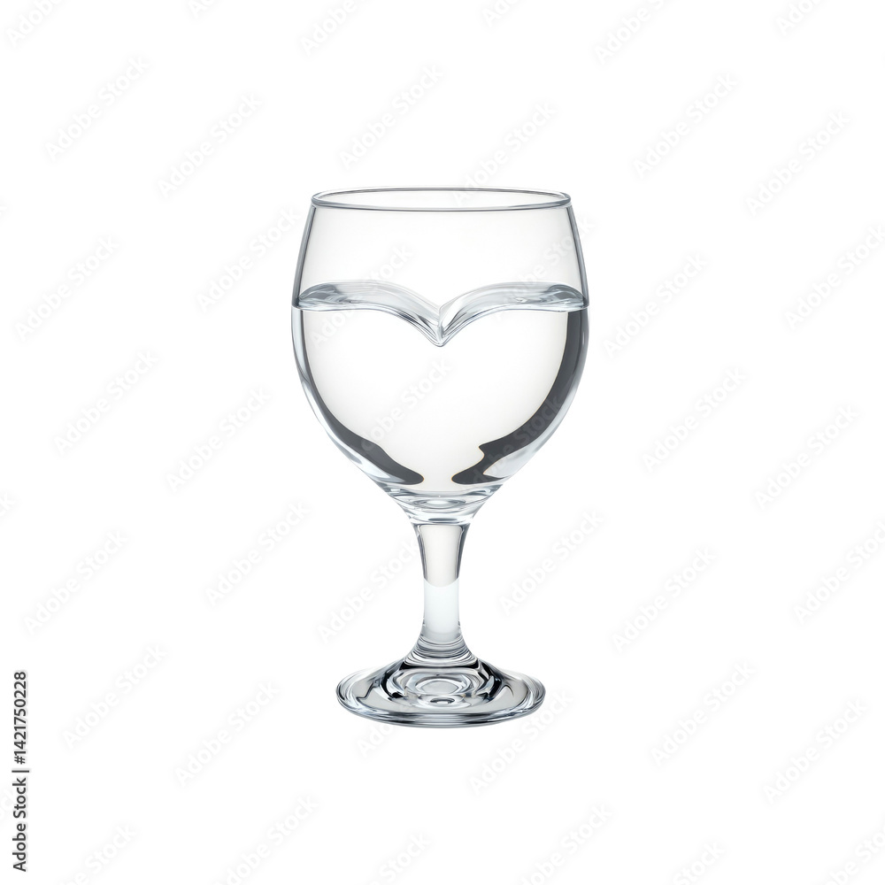 Crystal Clear Water in an Elegant Glass Crystal Clear Water in an Elegant Glass