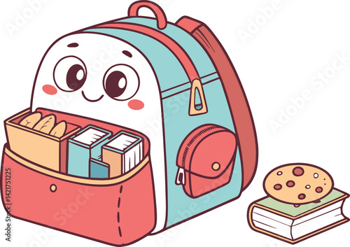 Adobe Illustrator Artwork school bag
