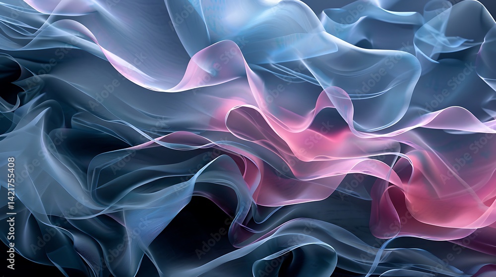 Obraz premium a blue and pink smoke background