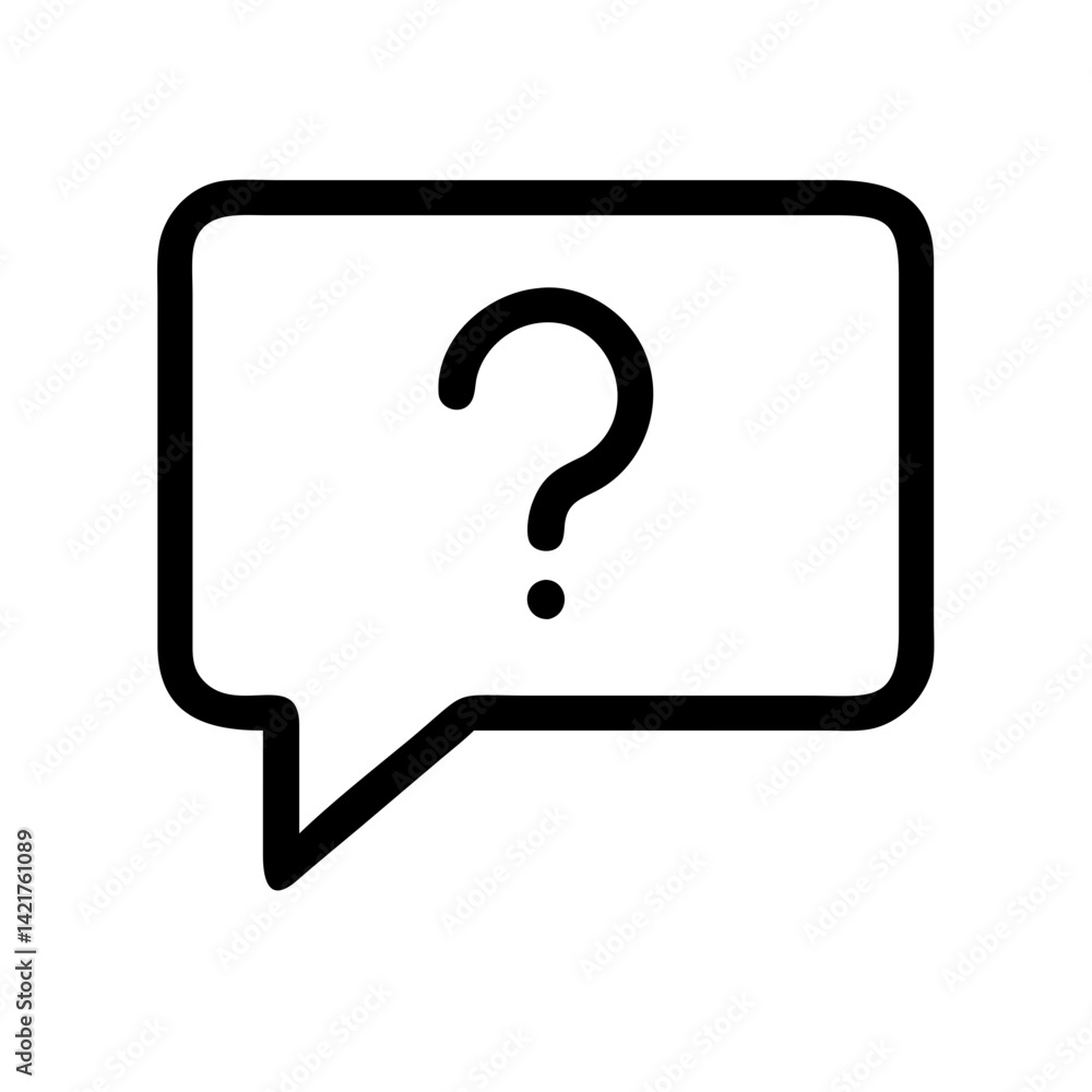 support icon with speech bubble and question mark for customer service and inquiries flat stroke icon for apps and websites
support icon with speech bubble and question mark for customer service and inquiries flat stroke icon for apps and websites