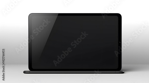 Professional black tablet mockup for website and app design showcasing realistic presentation