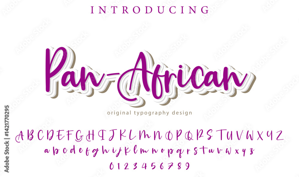 Pan-African Font Stylish brush painted an uppercase vector letters, alphabet, typeface Pan-African Font Stylish brush painted an uppercase vector letters, alphabet, typeface