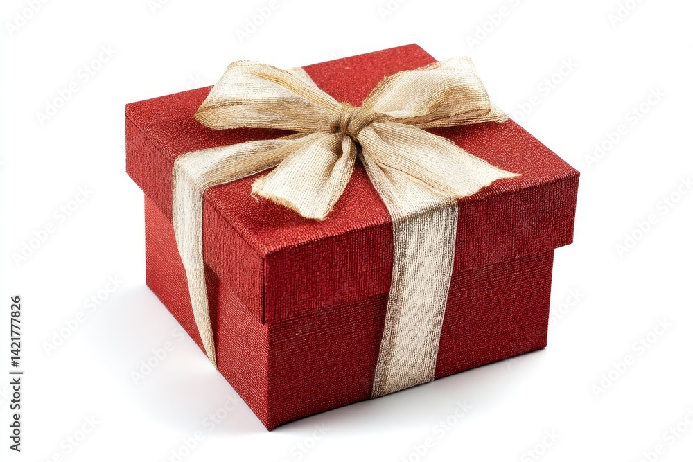 Obraz premium Red Gift Box with Bow