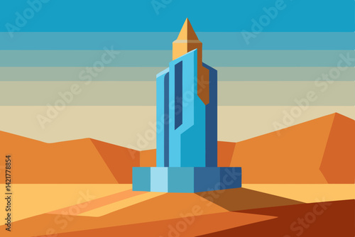 sand castle in the desert