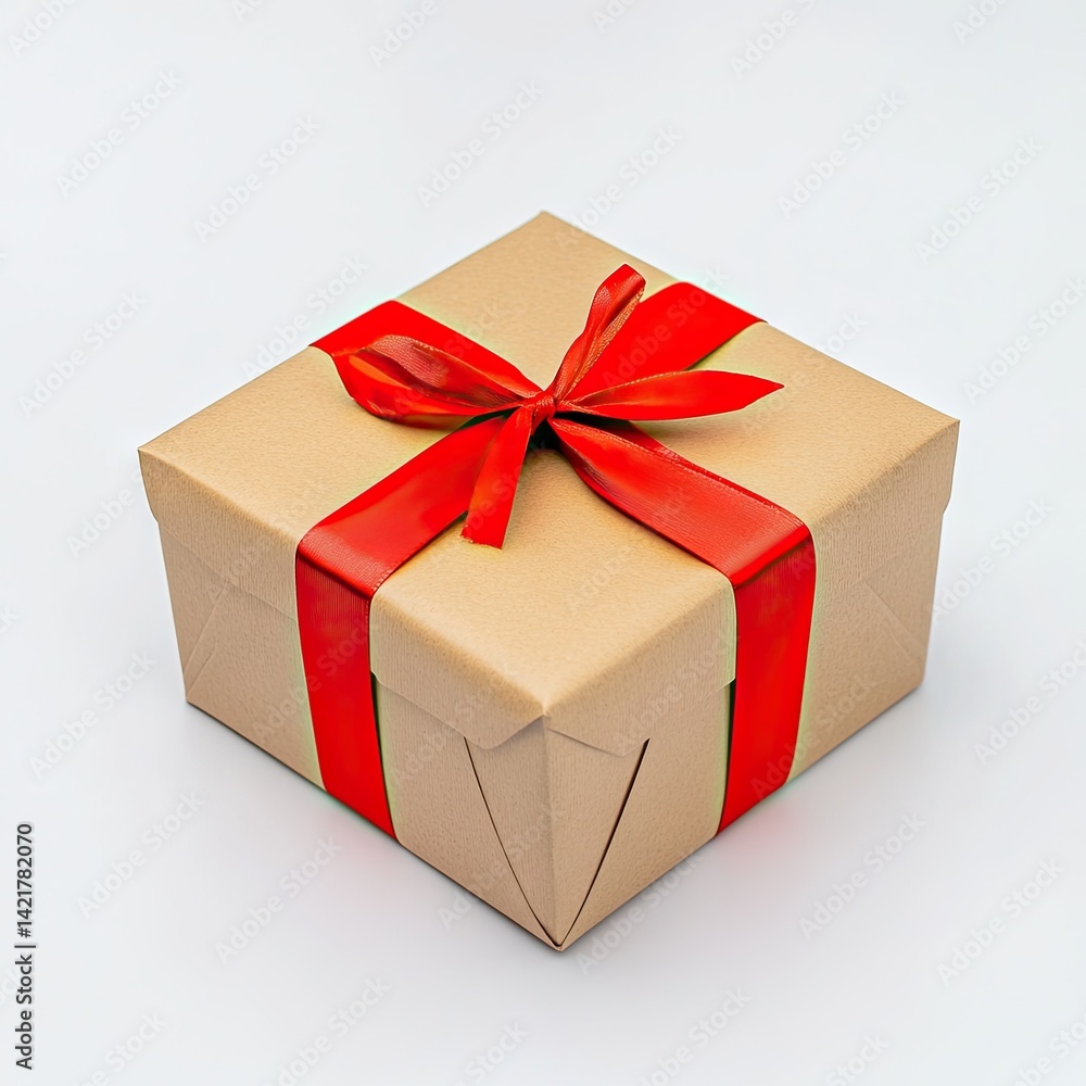 Obraz premium Gift box with red ribbon (2)