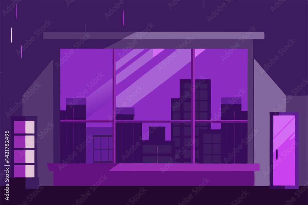 Fototapeta premium night city skyline