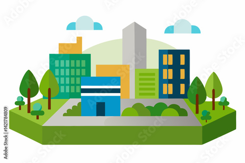 vector illustration of a city