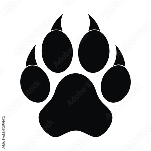 dog paw prints