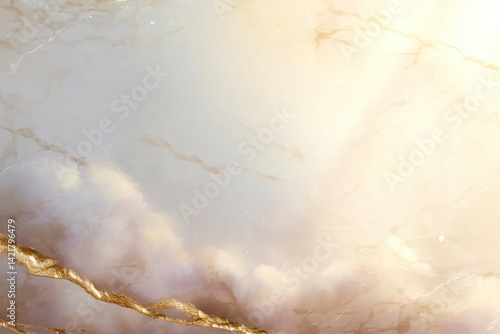 Marble Texture with Gold Accent