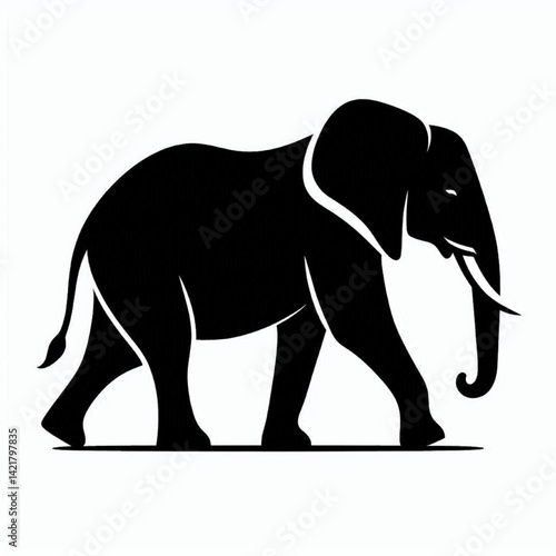 elephant silhouette vector