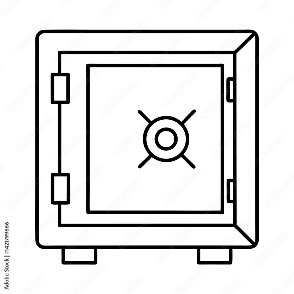 Secure Safe Icon for Financial Security Secure Safe Icon for Financial Security