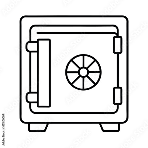 Secure Safe Icon for Financial Security