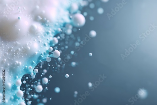 Wallpaper Mural Abstract Spheres on Blue Gradient Background Torontodigital.ca