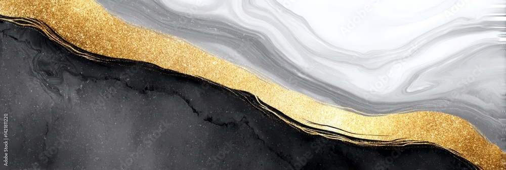 Elegant Gold and Gray Abstract Art - Abstract art featuring flowing gold, gray, and black marble textures. Perfect for backgrounds or design elements Elegant Gold and Gray Abstract Art - Abstract art featuring flowing gold, gray, and black marble textures. Perfect for backgrounds or design elements