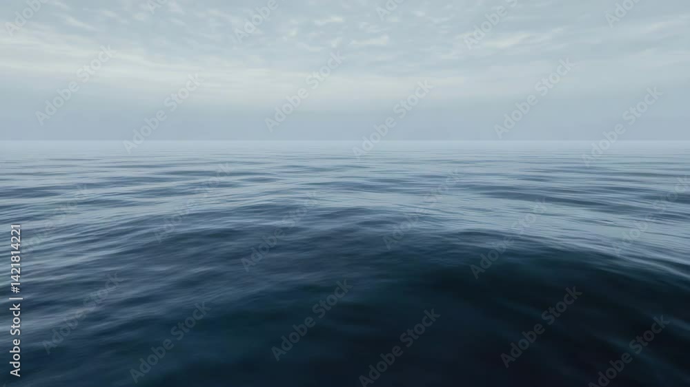 custom made wallpaper toronto digitalTranquil ocean surface horizon, gentle waves. Calming blue peaceful atmosphere. Depth of sea. Tranquility and solitude, relaxation. Calm water of lake. Relax background.