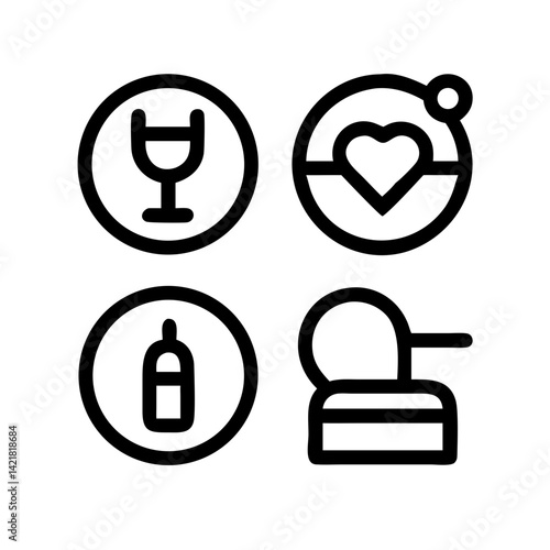 Simple Set of Sleep Related Vector Line Icons. Contains such Icons as Insomnia, Pillow, Sleeping Pills and more. Editable Stroke. 48x48 Pixel Perfect.
