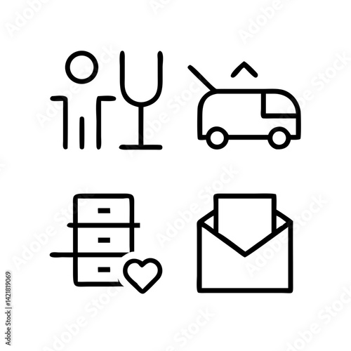 Simple Set of Sleep Related Vector Line Icons. Contains such Icons as Insomnia, Pillow, Sleeping Pills and more. Editable Stroke. 48x48 Pixel Perfect.

