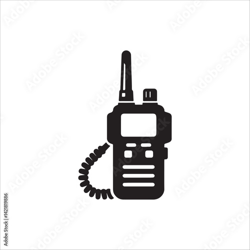 Walkie Talkie silhouette vector