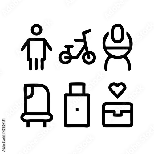 Simple Set of Sleep Related Vector Line Icons. Contains such Icons as Insomnia, Pillow, Sleeping Pills and more. Editable Stroke. 48x48 Pixel Perfect.
