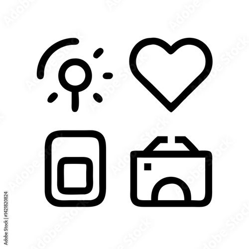 Simple Set of Sleep Related Vector Line Icons. Contains such Icons as Insomnia, Pillow, Sleeping Pills and more. Editable Stroke. 48x48 Pixel Perfect.
