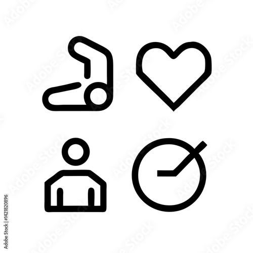 Simple Set of Sleep Related Vector Line Icons. Contains such Icons as Insomnia, Pillow, Sleeping Pills and more. Editable Stroke. 48x48 Pixel Perfect.
