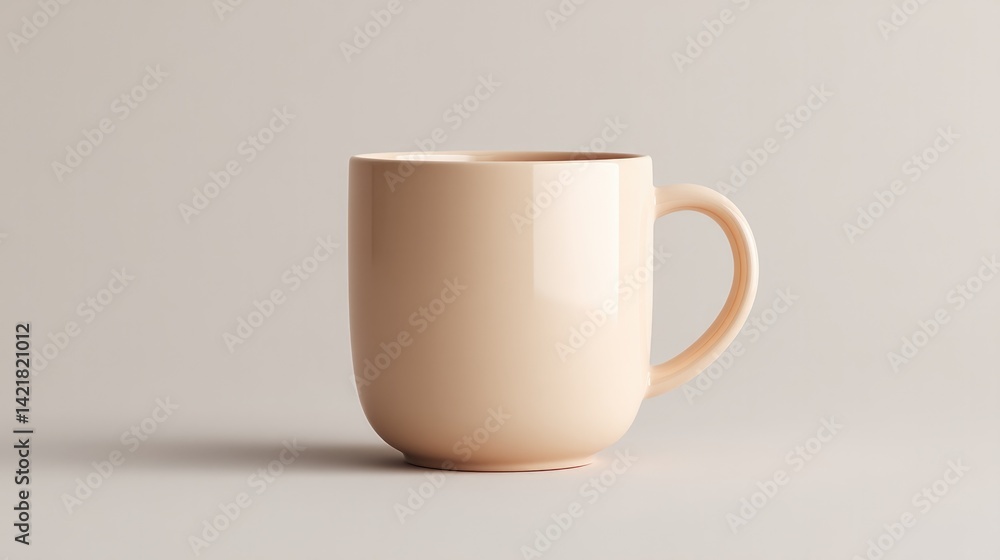 minimalistic empty mockup featuring blank mug with ample copy space on clean and neutral background minimalistic empty mockup featuring blank mug with ample copy space on clean and neutral background