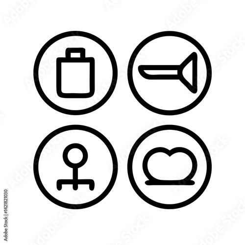 Simple Set of Sleep Related Vector Line Icons. Contains such Icons as Insomnia, Pillow, Sleeping Pills and more. Editable Stroke. 48x48 Pixel Perfect.
