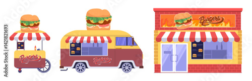 49 - Food shop track cart