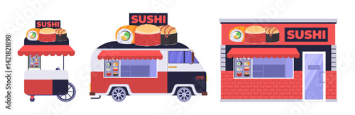 49 - Food shop track cart