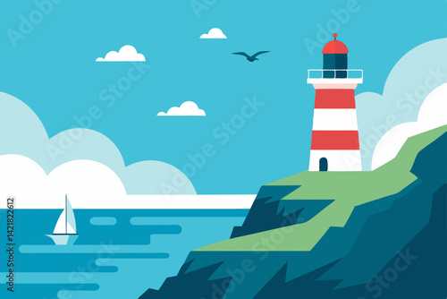 lighthouse on the island