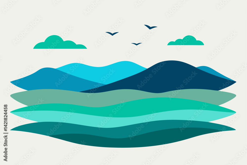 Fototapeta premium sea landscape with sea