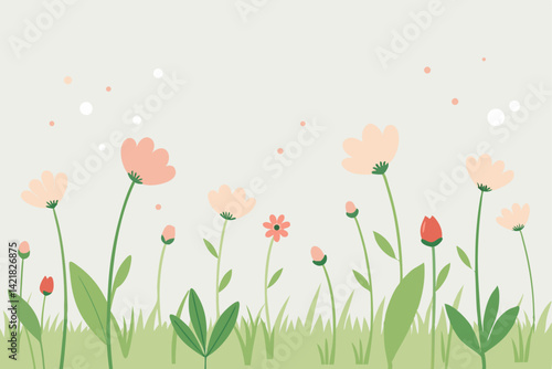 floral background with flowers
