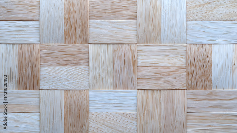 Light Brown Wooden Blocks Interlocking Pattern Texture Light Brown Wooden Blocks Interlocking Pattern Texture