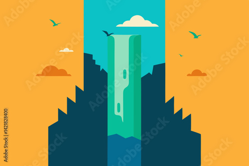 vector illustration of city skyline
