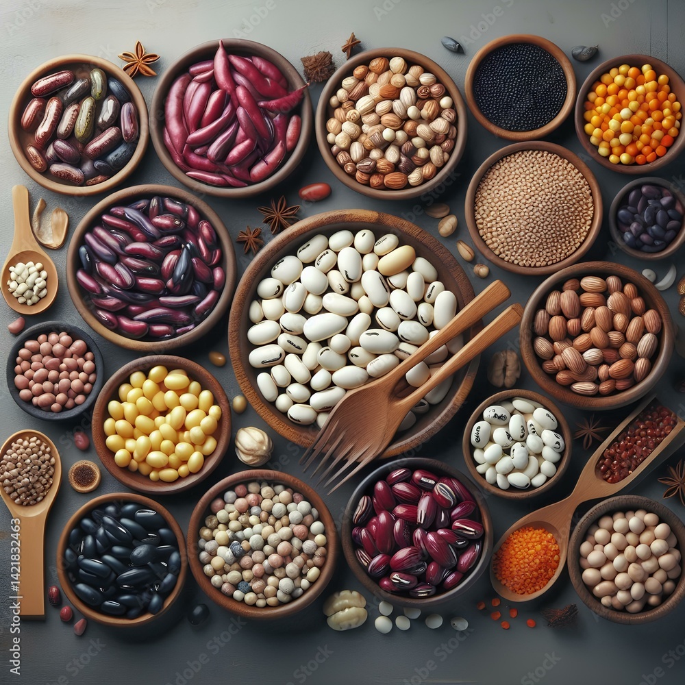 Beans of various families Beans of various families